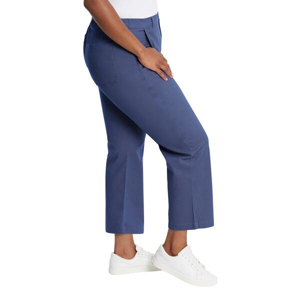 NWT G.H. Bass & Co. Women's Straight Leg Cotton Ankle Chino Pants - Picture 5 of 8